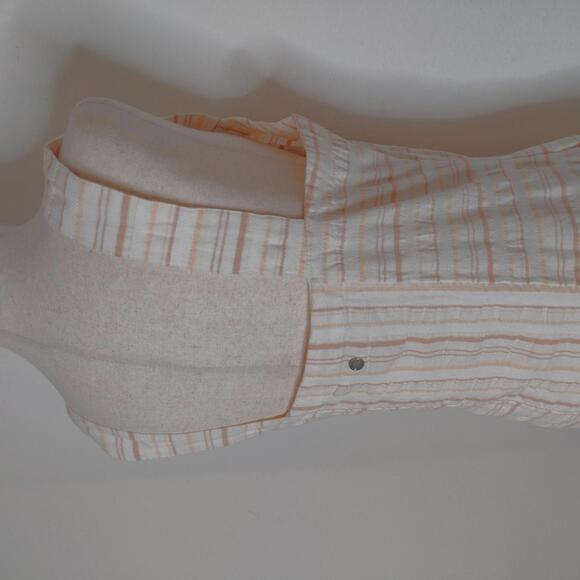 NWOT Roxy Women's White/Pink Striped Dress Size Large - Picture 5 of 11